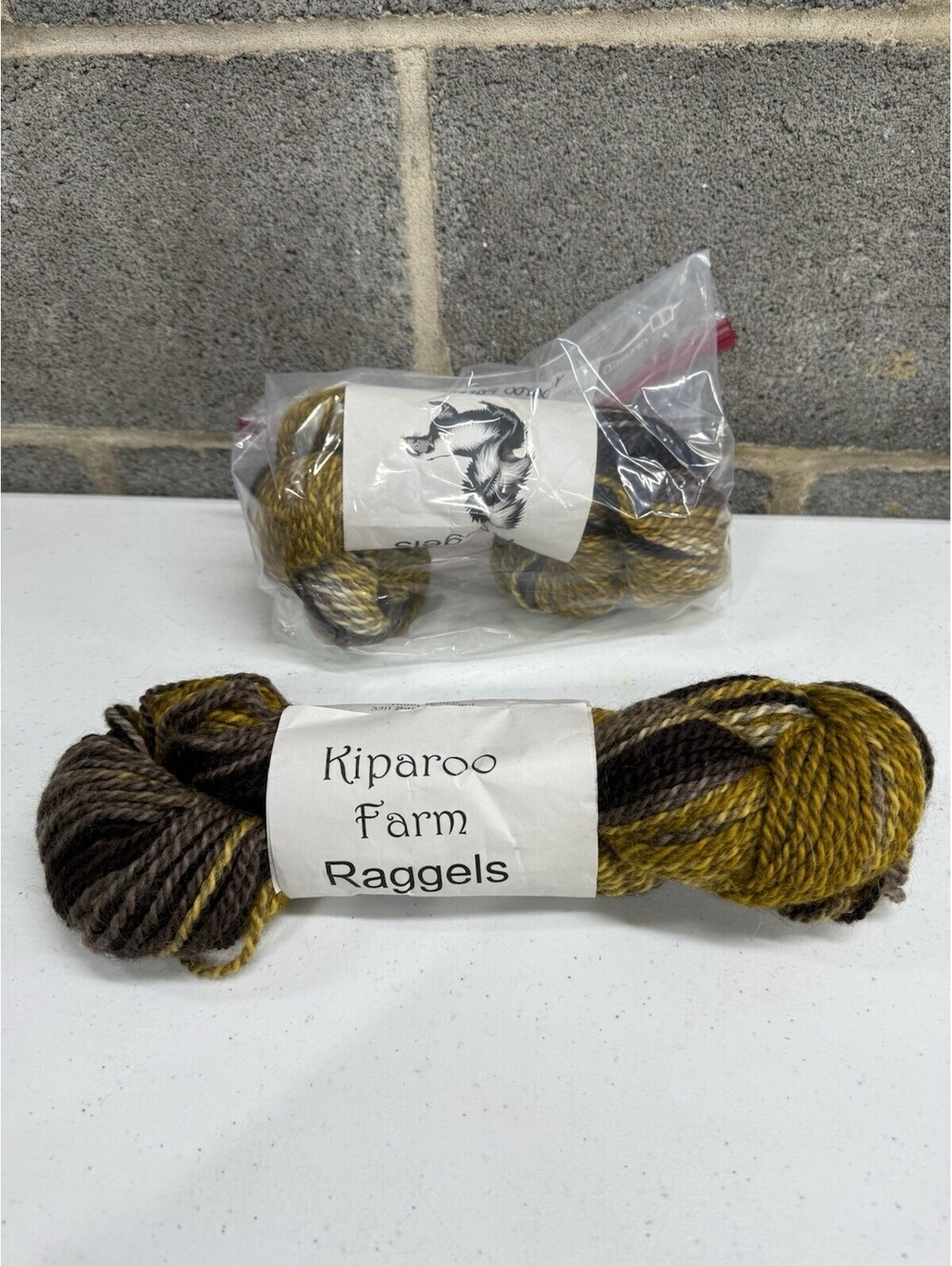 Kiparoo Farm ‘Raggels’ Yarn Multicolor 2 Skein Lot